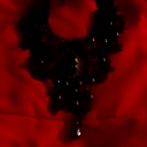 Black lace choker